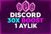 ⭐️ BOTSUZ+ANLIIK - DİSCORD 1 AYLIK 30X BOOST ⭐️