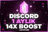 ⭐BOTSUZ⭐DİSCORD 1 AYLIK 14X BOOST