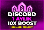 ⭐[BOTSUZ] DİSCORD 1 AYLIK 10X BOOST⭐