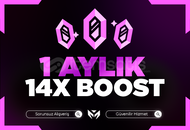 ⭐️[BOTSUZ] DİSCORD 1 AYLIK 14X BOOST⭐️