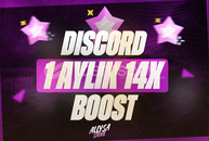 ⭐️[BOTSUZ] DİSCORD 1 AYLIK 14X BOOST⭐