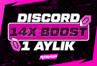 [Botsuz+Oto] Discord 1 Aylık 14X Boost 30G