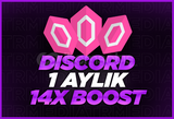 ⭐️DİSCORD 1 AYLIK 14X BOOST⭐️