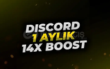 ⭐(Botsuz!)✨Discord 1 Aylık 14x Boost