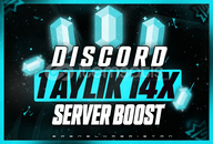 ⭐️[BOTSUZ ] DİSCORD 1 AYLIK 14X BOOST ⭐️