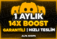 ⭐[BOTSUZ] DİSCORD 1 AYLIK 14X BOOST 