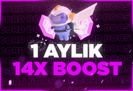 ⭐ ANINDA | GARANTİLİ DİSCORD 1 AYLIK 14X BOOST