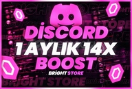 ⭐️[BOTSUZ] DİSCORD 1 AYLIK 14X BOOST⭐