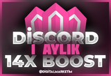 ⭐️[BOTSUZ] DİSCORD 1 AYLIK 14X BOOST⭐️