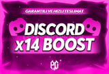 ⭐️BOTSUZ] DİSCORD 1 AYLIK 14X BOOST + GARANTİ⭐
