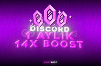 ⭐[BOTSUZ] DİSCORD 1 AYLIK 14X BOOST - HIZLI