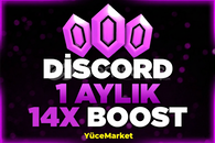⭐️[BOTSUZ] DİSCORD 1 AYLIK 14X BOOST SORUNSUZ⭐️