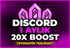 ⭐[BOTSUZ] DİSCORD 1 AYLIK 20X BOOST⭐