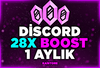 ⭐️ DÜŞÜŞSÜZ+BOTSUZ - DİSCORD 1 AYLIK 28X BOOST⭐️