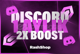 ⭐️[BOTSUZ] DİSCORD 1 AYLIK 2X BOOST⭐️