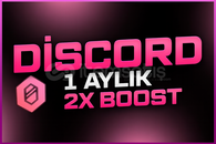 ⭐️[BOTSUZ] Discord 1 Aylık 2x Boost ⭐️
