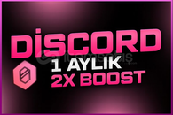 ⭐️[BOTSUZ] Discord 1 Aylık 2x Boost ⭐️