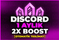 ⭐[BOTSUZ] DİSCORD 1 AYLIK 2X BOOST - HIZLI⭐