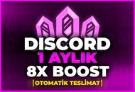 ⭐[BOTSUZ] DİSCORD 1 AYLIK 8X BOOST⭐
