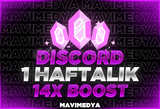 ⭐️[Hızlı] DİSCORD 1 Hafta 14X BOOST⭐️