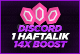 ⭐️DİSCORD 1 HAFTALIK 14X BOOST⭐️