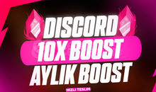 [BOTSUZ] Discord 10X Boost – 1 Aylık (PREMİUM)