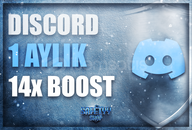 BOTSUZ DİSCORD 14X SUNUCU BOOST 1 AY