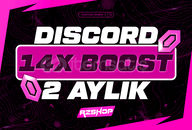 ⭐️[BOTSUZ] DİSCORD 2 AYLIK 14X BOOST ⭐️