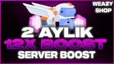 (BOTSUZ) DİSCORD 2 AYLIK 12X BOOST HIZLI