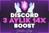 ⭐️[BOTSUZ] DİSCORD 3 AYLIK 14X BOOST