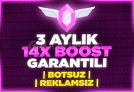 ⭐️[BOTSUZ] DİSCORD 3 AYLIK 14X BOOST⭐️