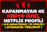 KİŞİYE ÖZEL | Netflix 4K Ultra HD + Garanti