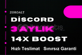 [BOTSUZ] DİSCORD 3 AYLIK 14X BOOST + GARANTİ