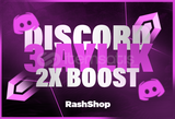 ⭐️[BOTSUZ] DİSCORD 3 AYLIK 2X BOOST⭐️