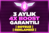 ⭐️[BOTSUZ] DİSCORD 3 AYLIK 4X BOOST⭐️