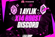 BOTSUZ⭐HIZLI⭐1 AYLIK 14 BOOST DISCORD