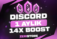 [Botsuz+Hızlı] 1 Aylık 14x Boost (Discord)