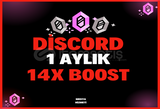 ⭐️ [BOTSUZ/HIZLI] DİSCORD 1 AYLIK 14X BOOST ✨