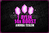 ✨ [BOTSUZ+OTO] DİSCORD 1 AYLIK 14X BOOST ✨