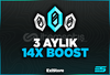 [STOK VAR)7/24 ANINDA TESLİM]3 AYLIK 14X BOOST