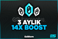 [STOK VAR)7/24 HIZLI TESLİM]3 AYLIK 14X BOOST