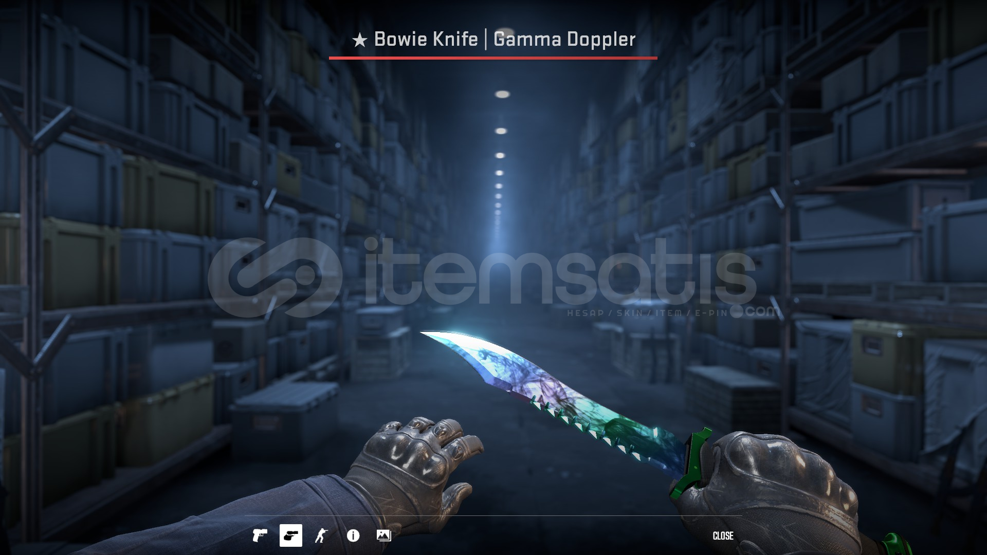 Bowie Knife GAMMA DOPPLER Factory NEW Bowie Knife GAMMA DOPPLER Factory NEW