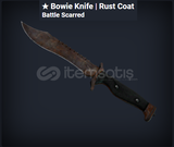 ★ Bowie Knife Rust Coat Battle Scarred