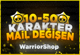 ⭐BRAWL STARS 10-50 KARAKTERLİ HESAP⭐