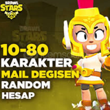 ⭐Brawl Stars 10-80 Karakterli Random Hesap⭐