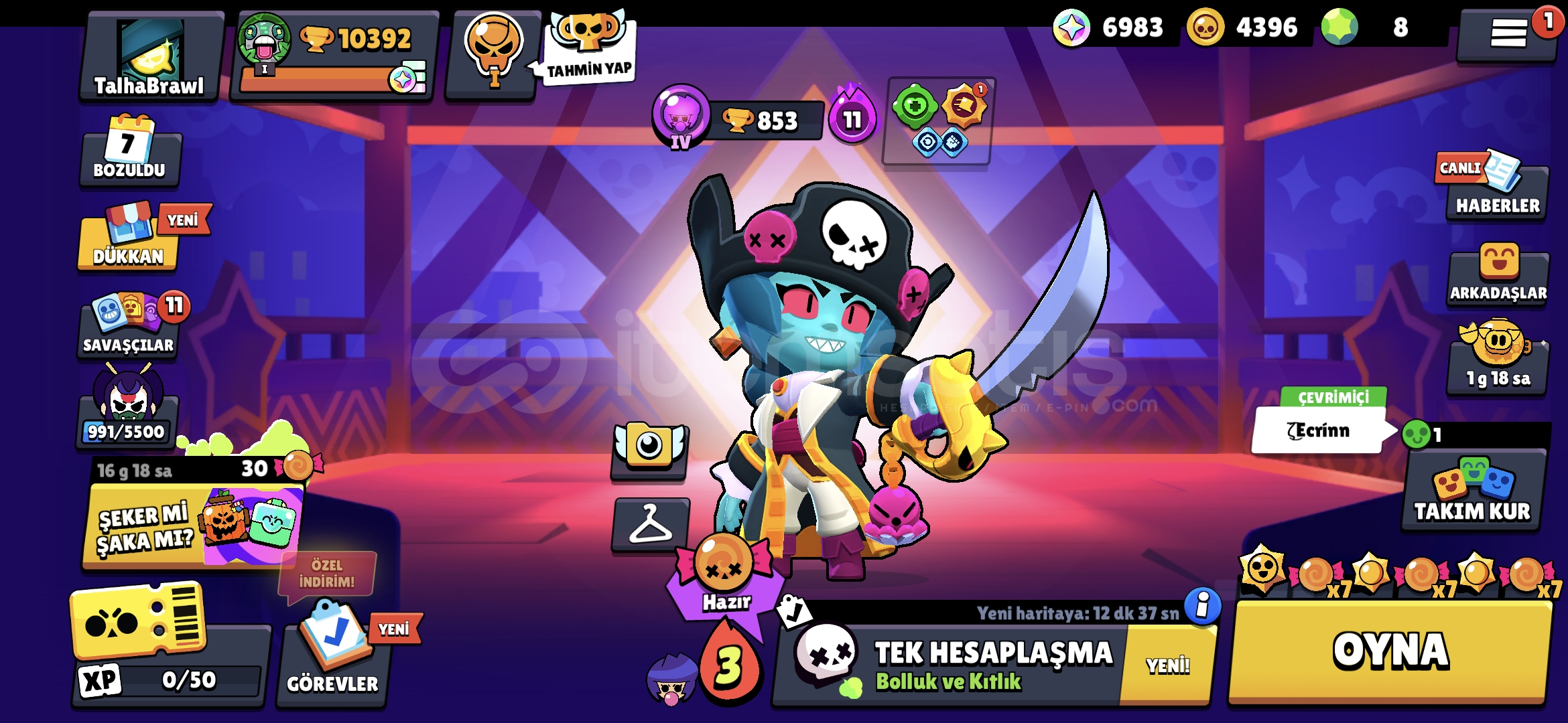 Brawl stars 10k hesap Brawl stars 10k hesap