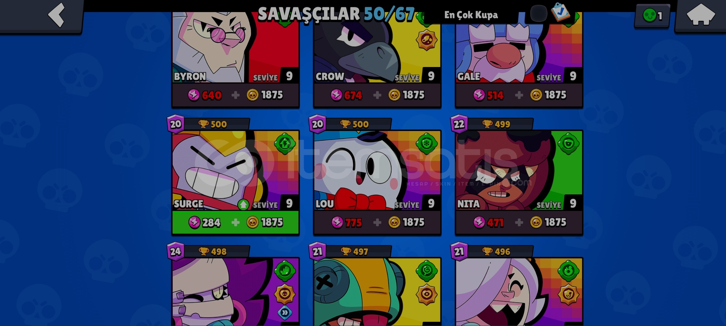 Brawl stars - 1551828 | İtemsatış
