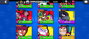 BRAWL STARS 13K 51 KARAKTER BRAWL STARS 13K 51 KARAKTER