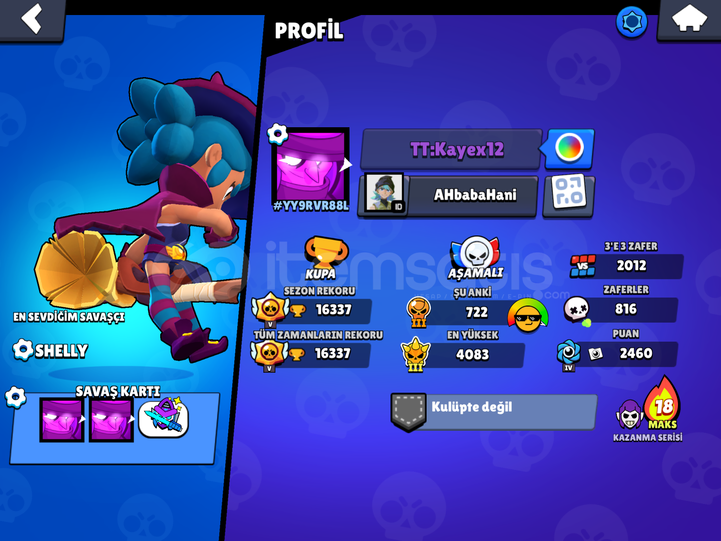 ⛩️Brawl stars 16k kupa nadir hesab ⛩️Brawl stars 16k kupa nadir hesab