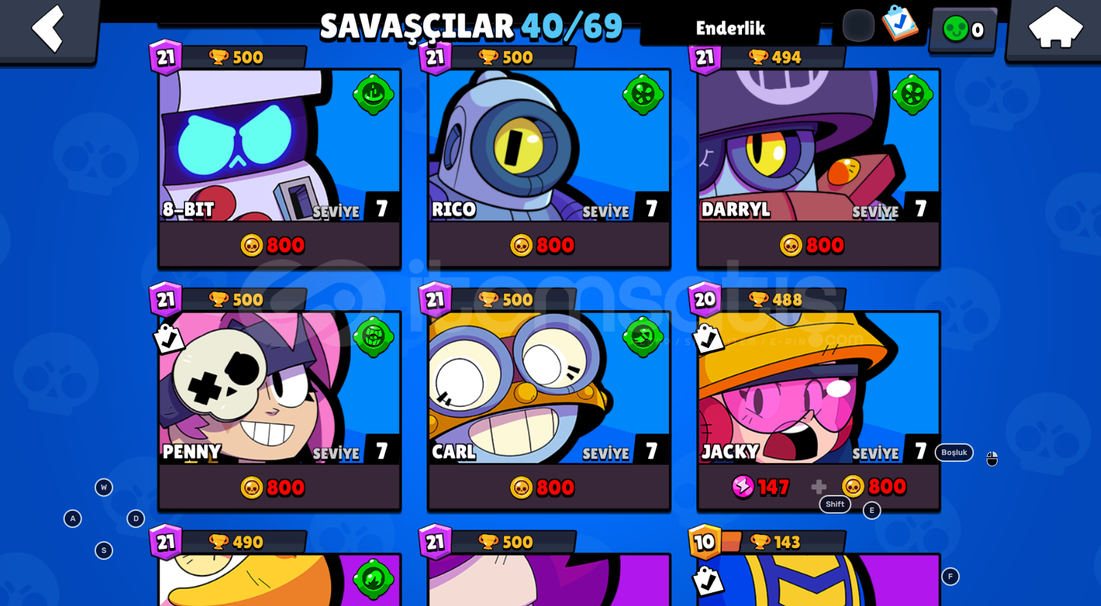 BRAWL STARS 18K KOSTÜMÜ BOL HESAP BRAWL STARS 18K KOSTÜMÜ BOL HESAP